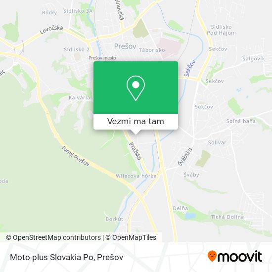 Moto plus Slovakia Po mapa