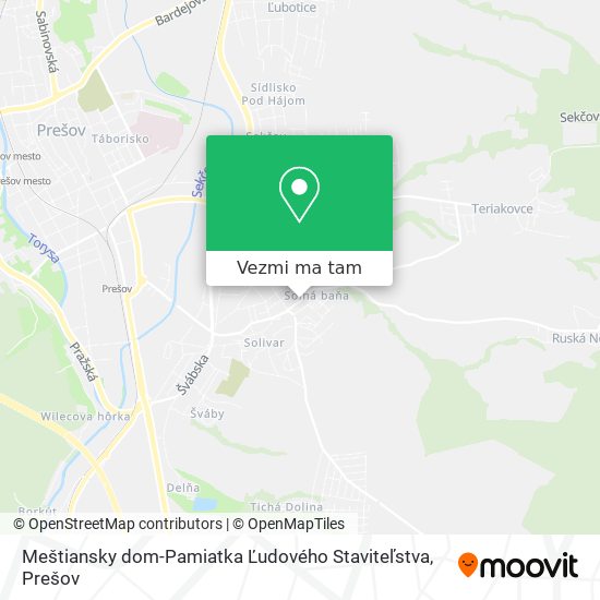 Meštiansky dom-Pamiatka Ľudového Staviteľstva mapa