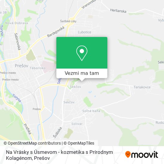 Na Vrásky s Úsmevom - kozmetika s Prírodnym Kolagénom mapa