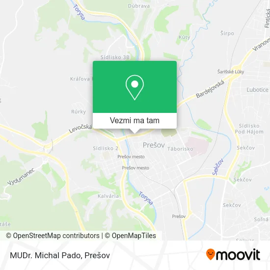 MUDr. Michal Pado mapa