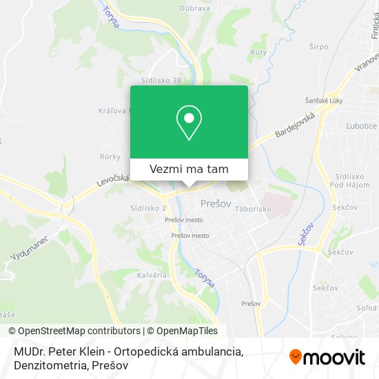 MUDr. Peter Klein - Ortopedická ambulancia, Denzitometria mapa