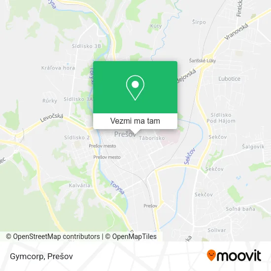 Gymcorp mapa