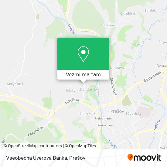 Vseobecna Uverova Banka mapa