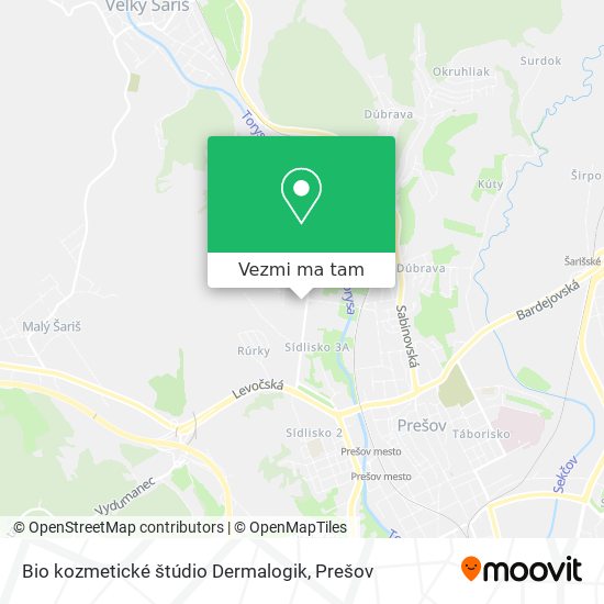 Bio kozmetické štúdio Dermalogik mapa