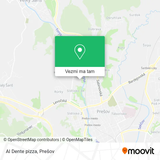 Al Dente pizza mapa