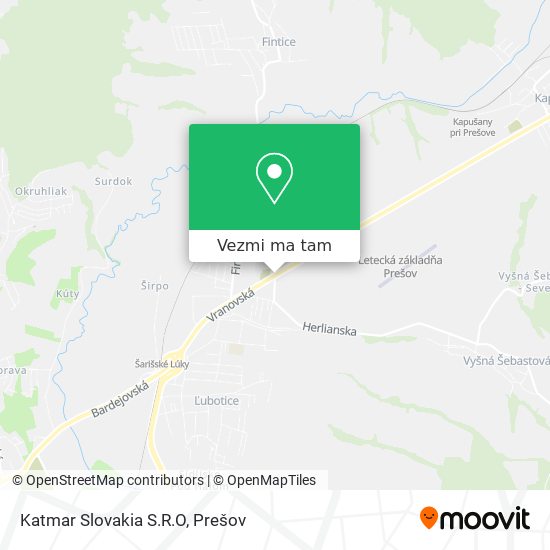 Katmar Slovakia S.R.O mapa