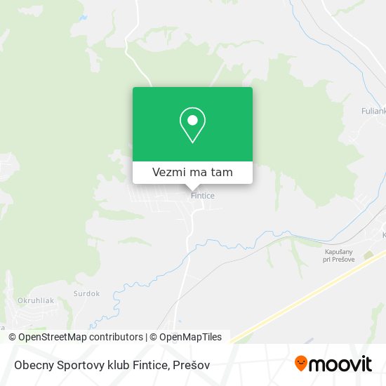 Obecny Sportovy klub Fintice mapa