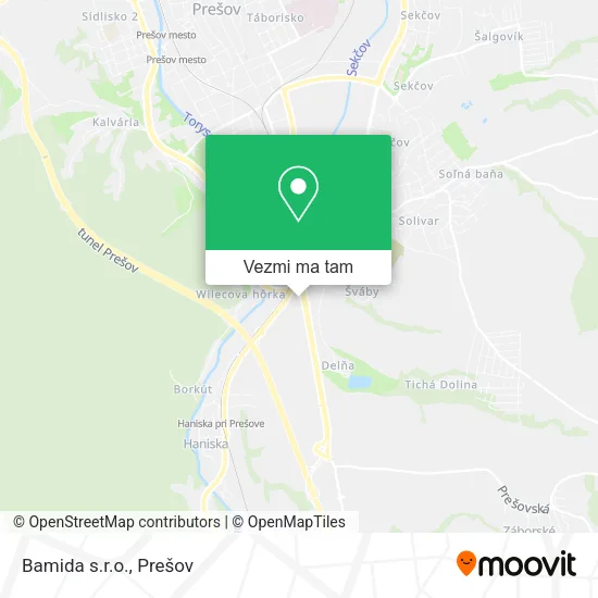 Bamida s.r.o. mapa