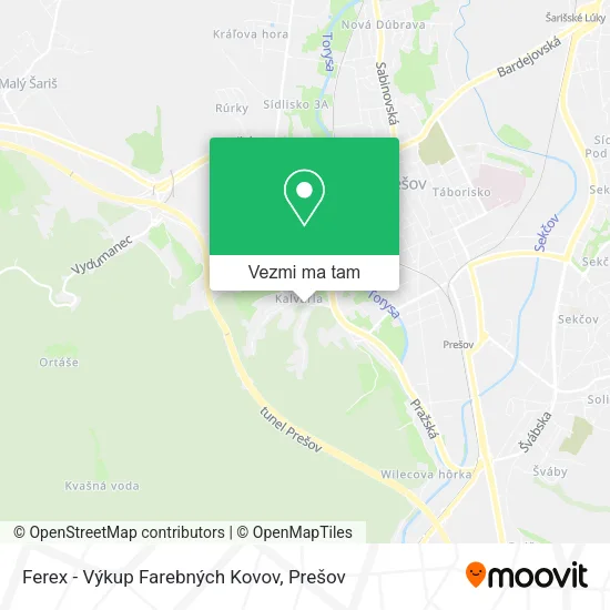 Ferex - Výkup Farebných Kovov mapa