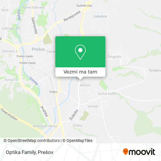 Optika Family mapa