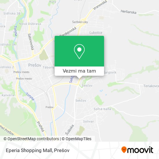 Eperia Shopping Mall mapa