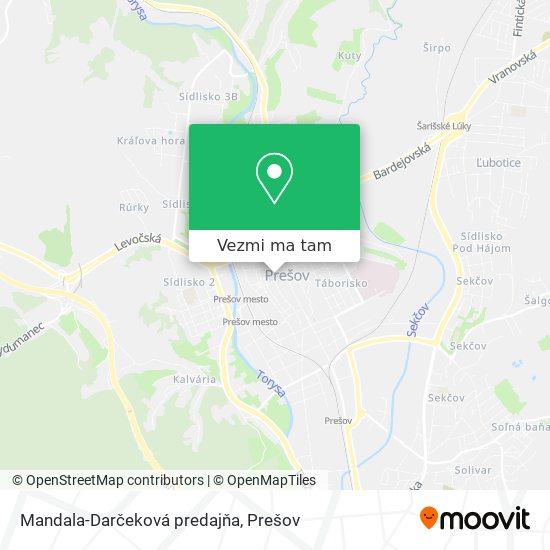Mandala-Darčeková predajňa mapa