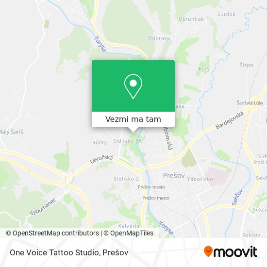 One Voice Tattoo Studio mapa