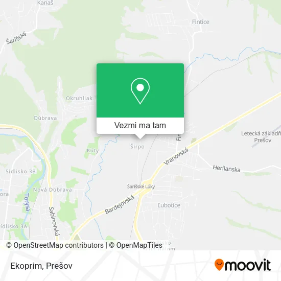 Ekoprim mapa