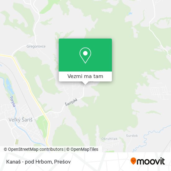 Kanaš - pod Hrbom mapa