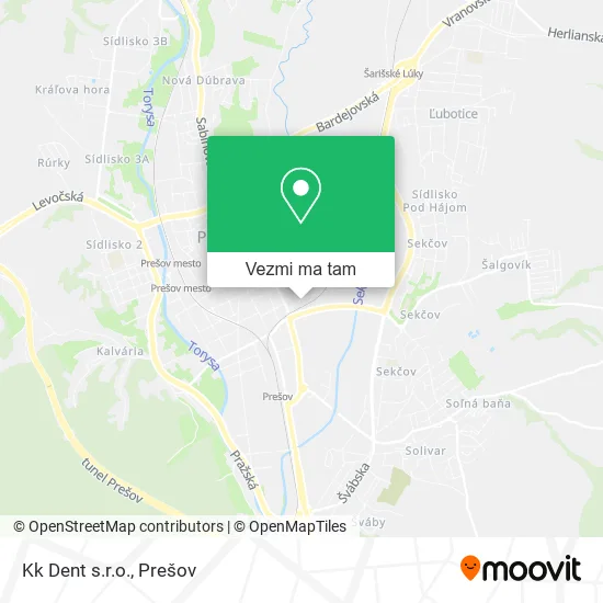 Kk Dent s.r.o. mapa
