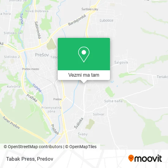 Tabak Press mapa