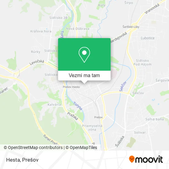Hesta mapa