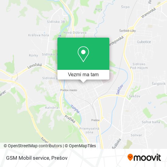 GSM Mobil service mapa