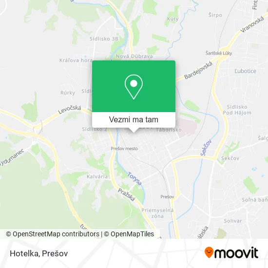 Hotelka mapa