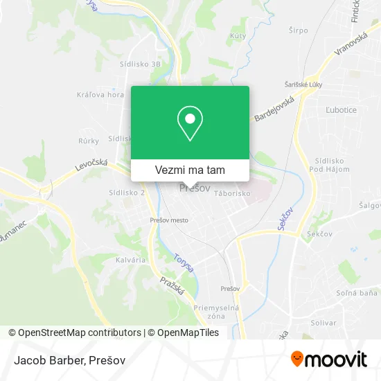 Jacob Barber mapa