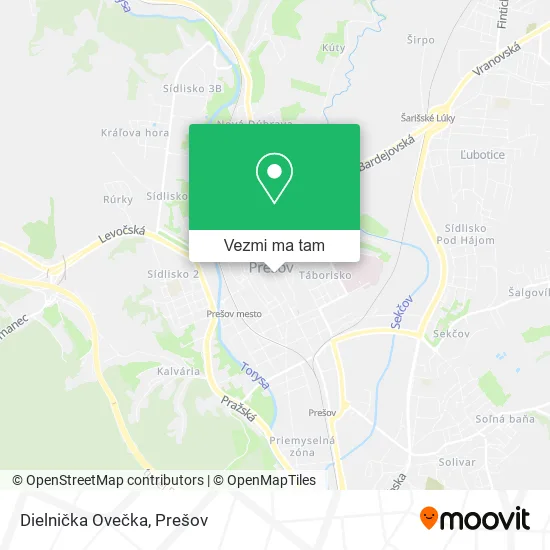 Dielnička Ovečka mapa