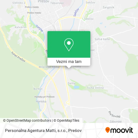 Personalna Agentura Matti, s.r.o. mapa