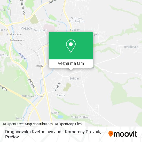 Draganovska Kvetoslava Judr. Komercny Pravnik mapa