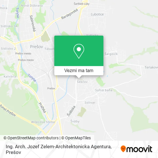 Ing. Arch. Jozef Zelem-Architektonicka Agentura mapa