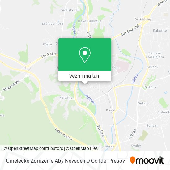 Umelecke Zdruzenie Aby Nevedeli O Co Ide mapa