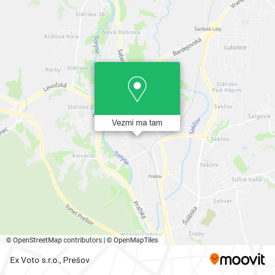 Ex Voto s.r.o. mapa