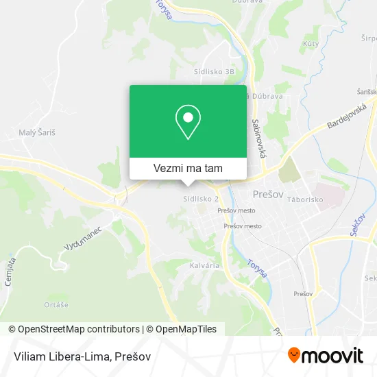 Viliam Libera-Lima mapa