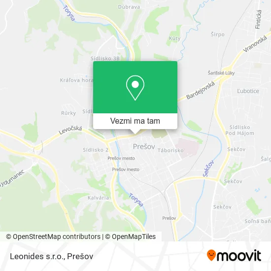 Leonides s.r.o. mapa
