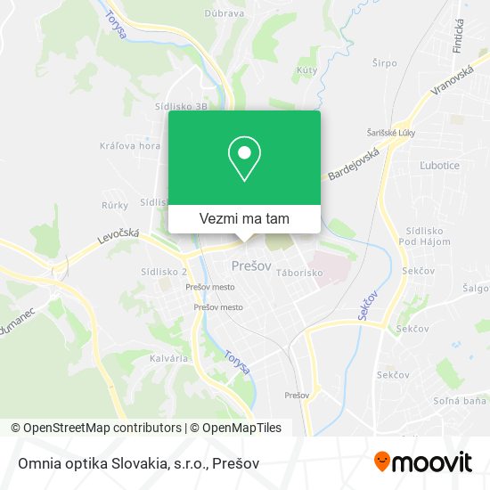 Omnia optika Slovakia, s.r.o. mapa