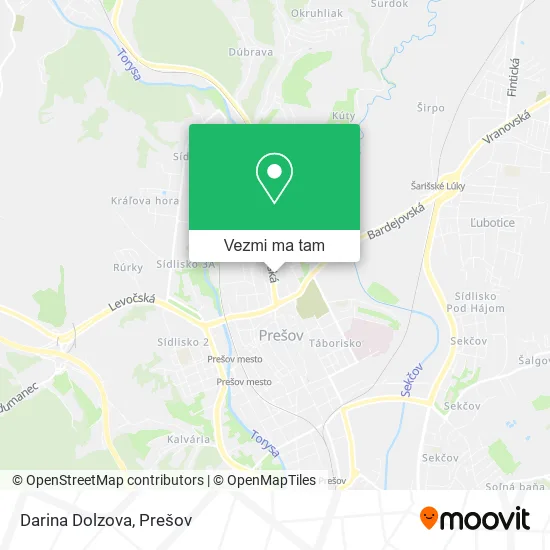 Darina Dolzova mapa