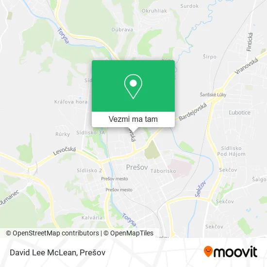David Lee McLean mapa