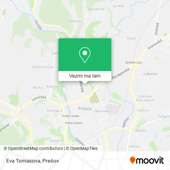 Eva Tomasova mapa