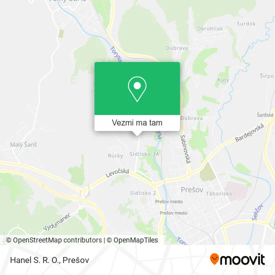 Hanel S. R. O. mapa
