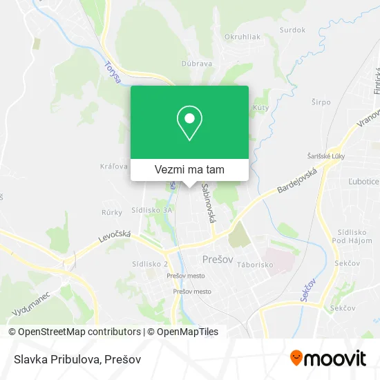 Slavka Pribulova mapa