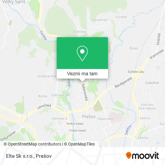Elte Sk s.r.o. mapa