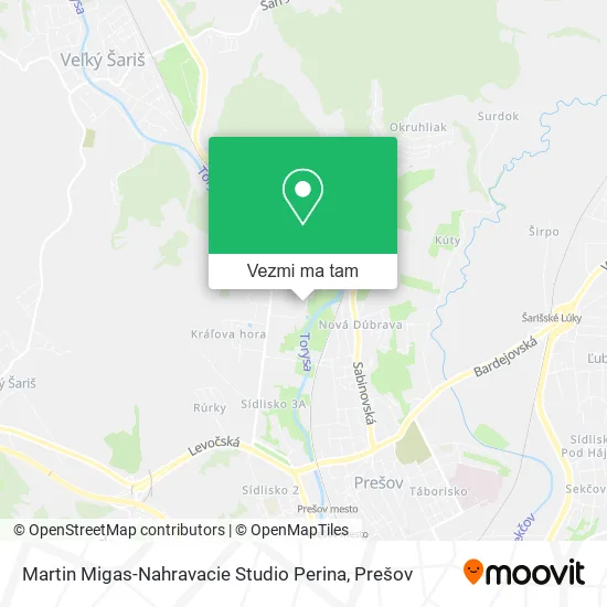Martin Migas-Nahravacie Studio Perina mapa