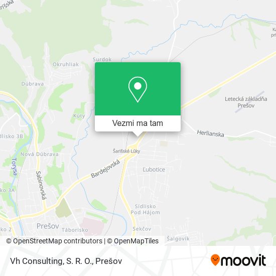 Vh Consulting, S. R. O. mapa