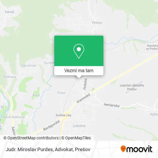 Judr. Miroslav Purdes, Advokat mapa