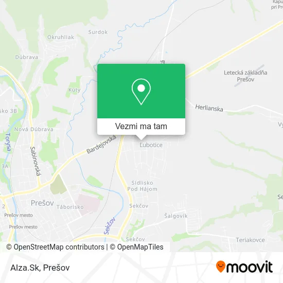 Alza.Sk mapa