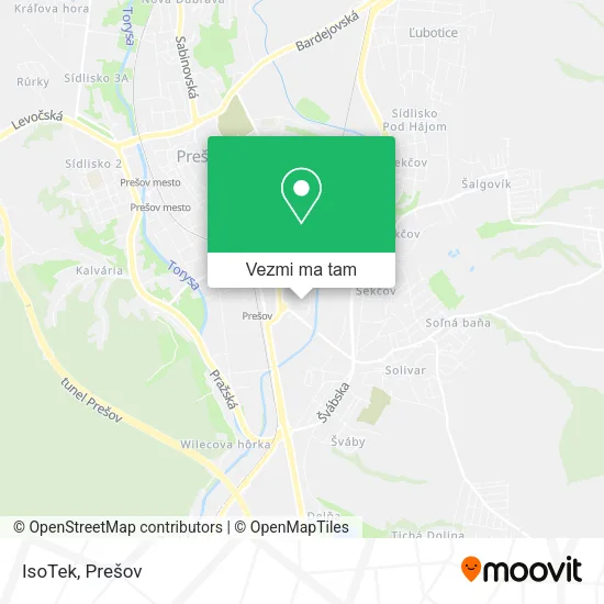 IsoTek mapa
