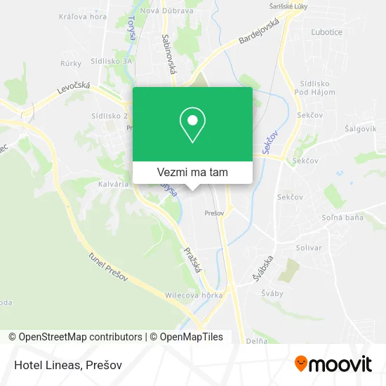 Hotel Lineas mapa
