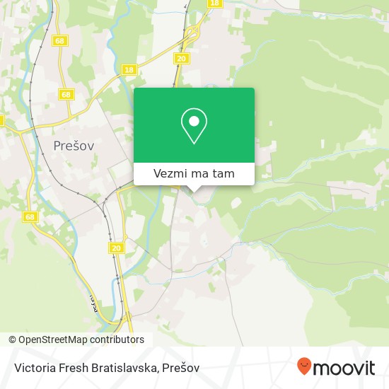 Victoria Fresh Bratislavska mapa