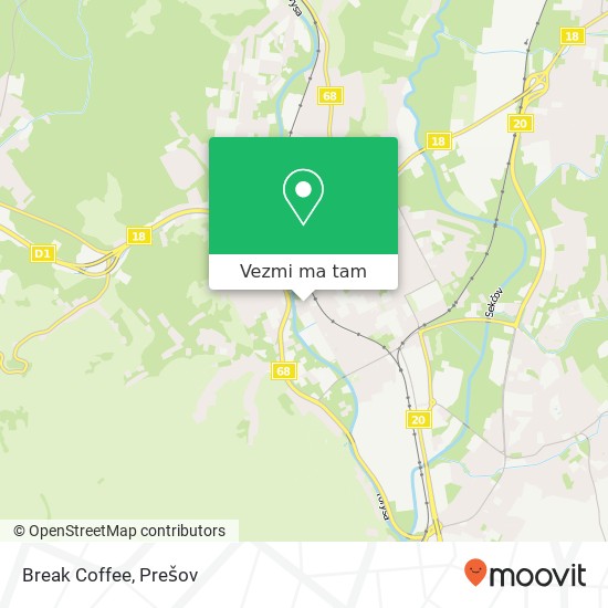 Break Coffee mapa