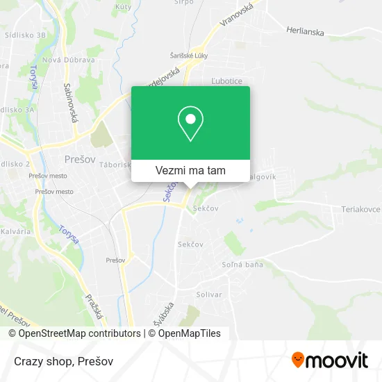 Crazy shop mapa
