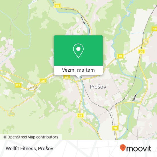 Wellfit Fitness mapa